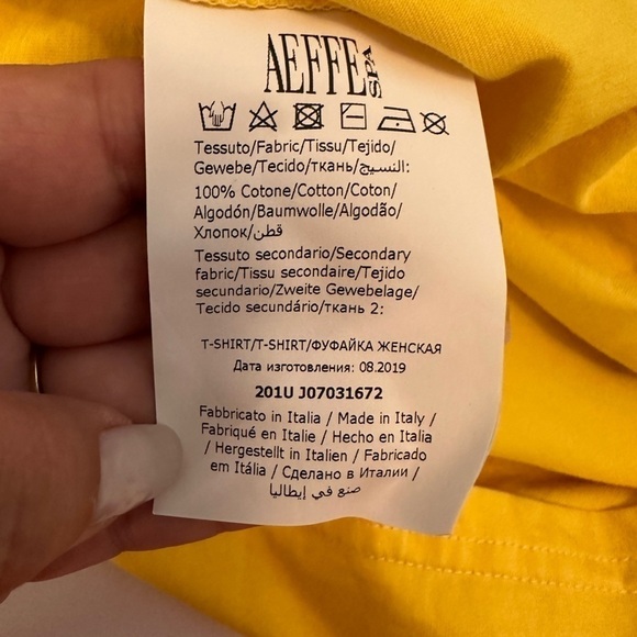 ALBERTA FERRETTI LOVE ME CREW NECK COTTON T-SHIRT Style ID 07031672_1027 - Picture 5 of 11